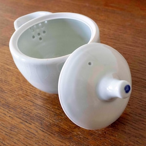Shiboridashi hand made ceramic Japanese teapot without handle