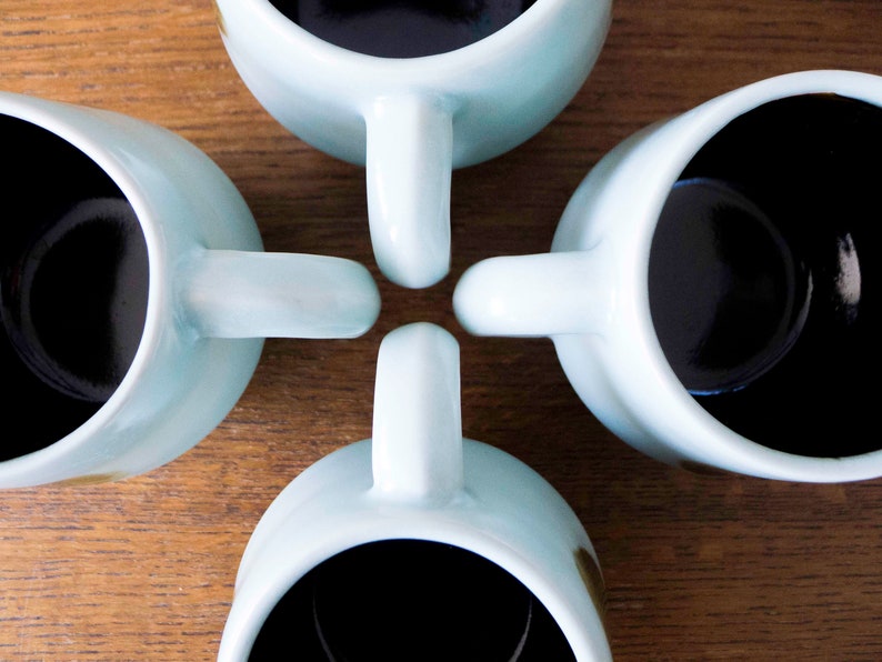 Tazas de café/té de porcelana hechas a mano imagen 10
