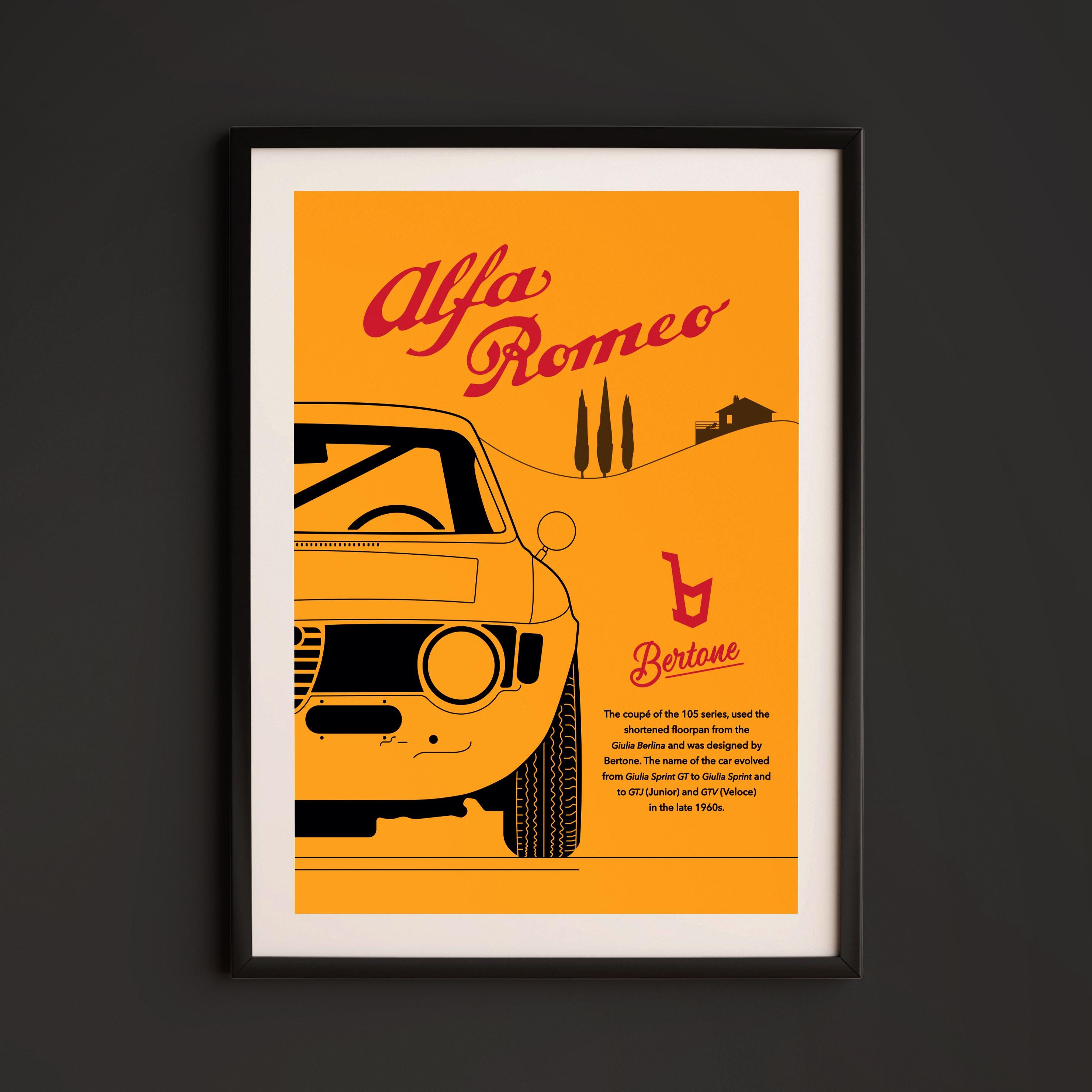Alfa romeo poster - Etsy 日本