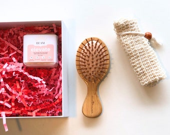 Caja de regalo ecológica - Set de regalo vegano sin plástico - Home Spa - Zero Waste - Set de baño y cuerpo