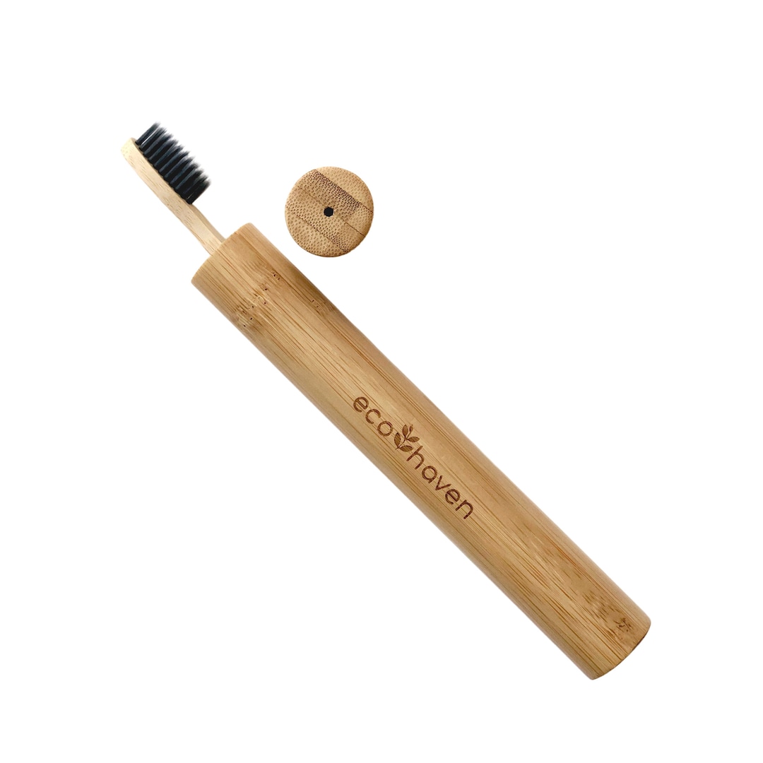 Bamboo Toothbrush Travel Case Ecofriendly Plastic Free Etsy