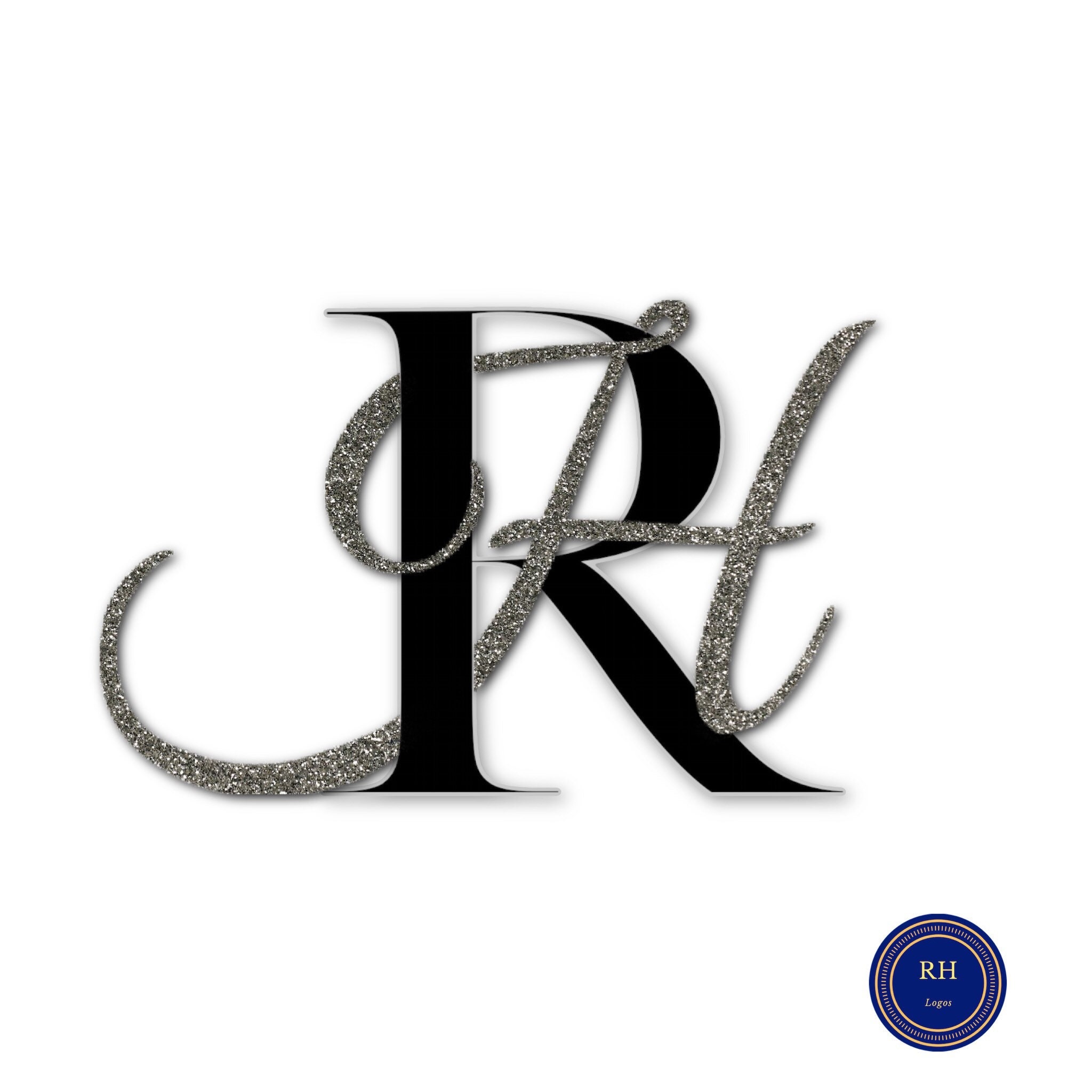 RH feminine logo. Usable for Nature, Salon, Spa, Cosmetic and Beauty Logos.  Flat Vector Logo Design Template Element Stock Vector Image & Art - Alamy