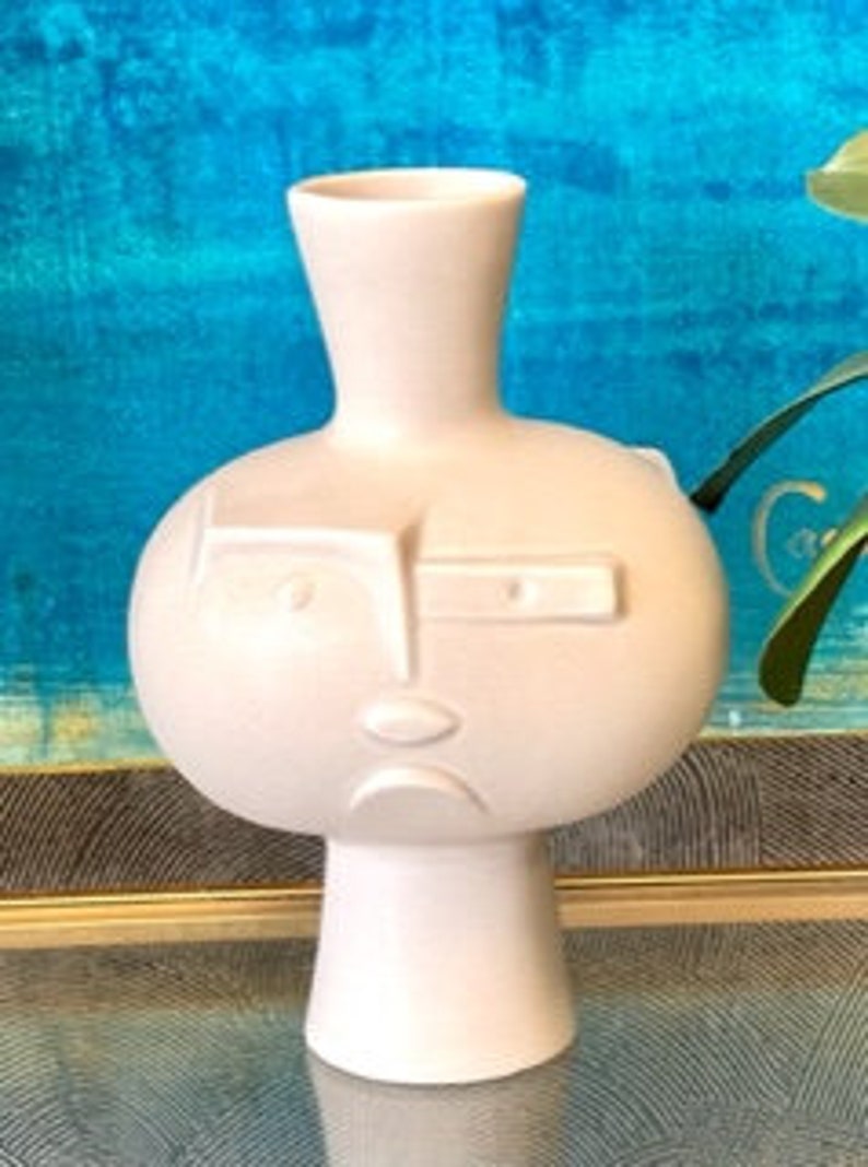 Jonathan Adler Metropolis Vase White Pottery Etsy
