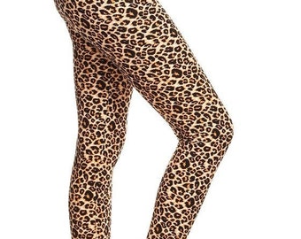 Leopard Leggings Etsy