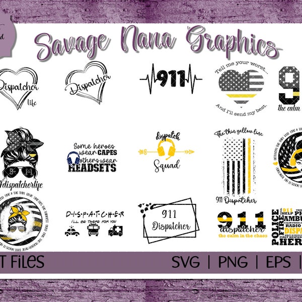 Dispatcher Life Cut File Bundle svg png, eps,dxf Commercial Use PermittedInstant Download