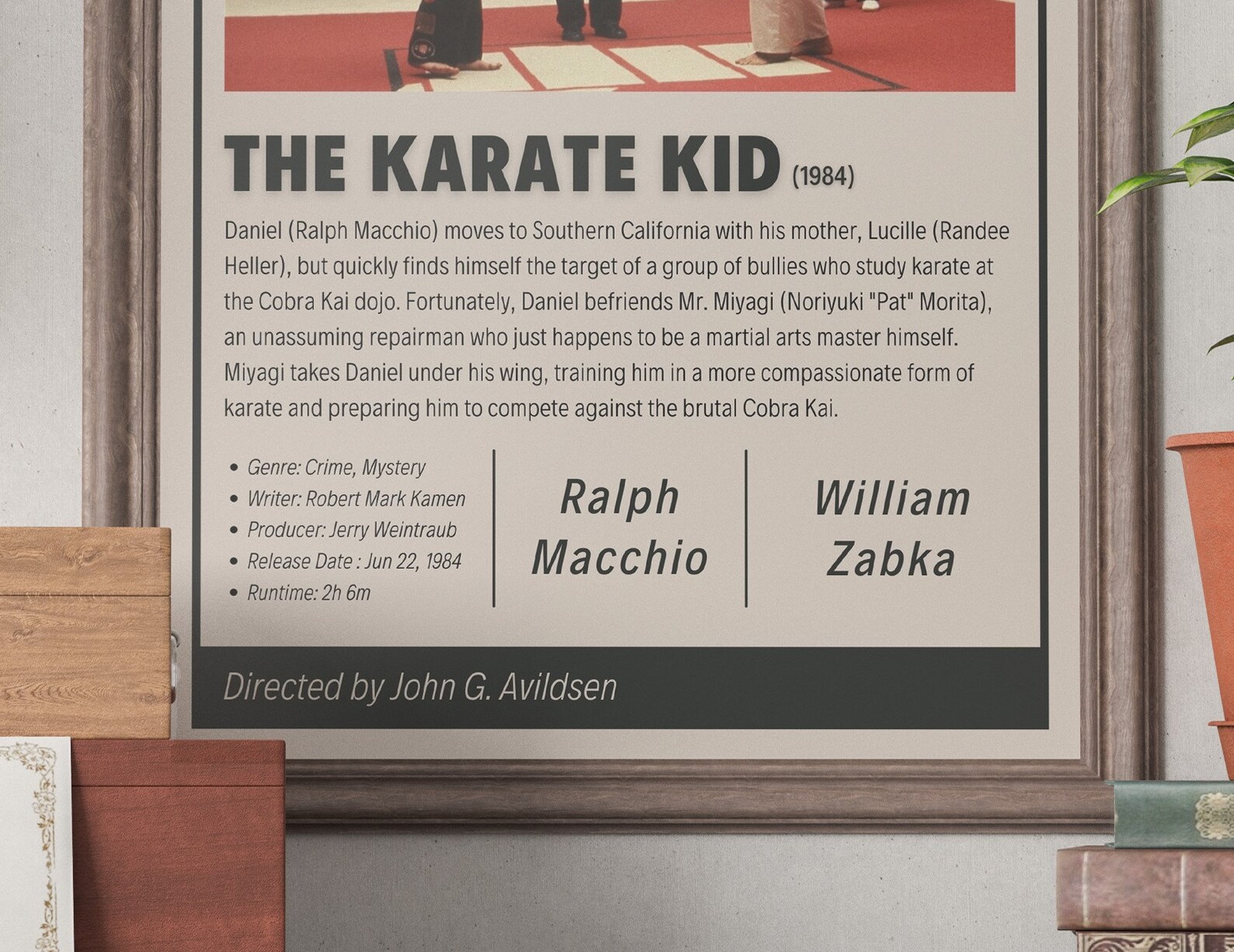 The Karate Kid Vintage Retro Art Print Wall Art Print Etsy
