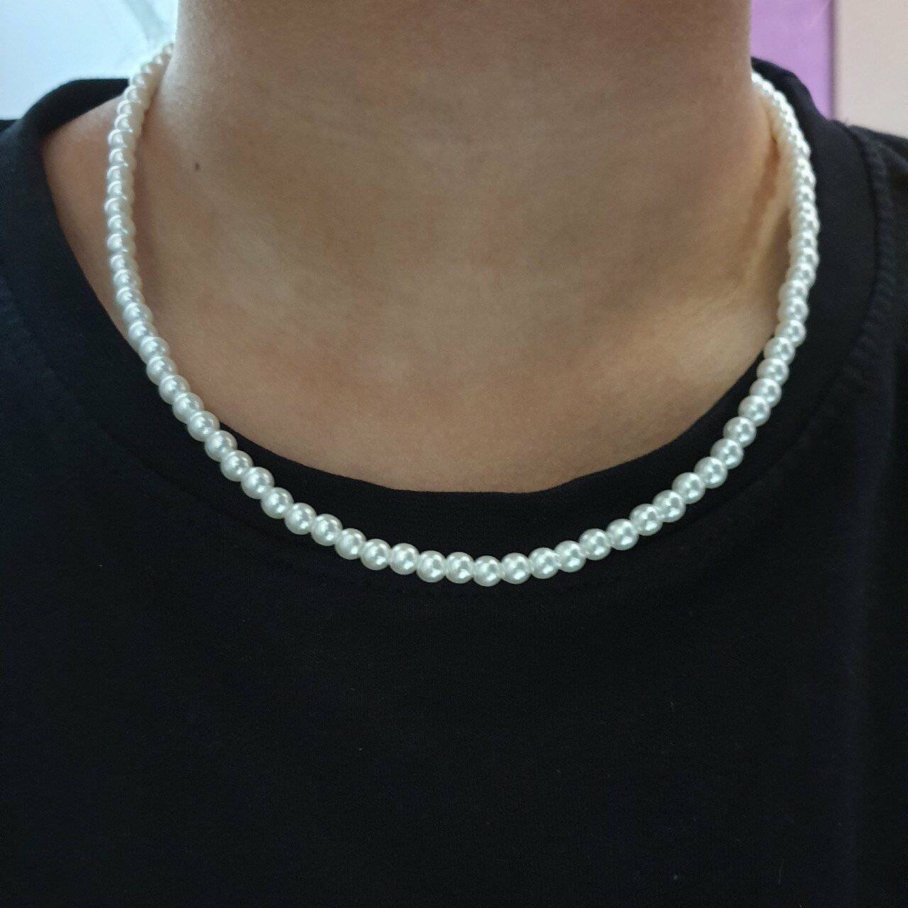 mens pearl necklace mordant fry Pelagic