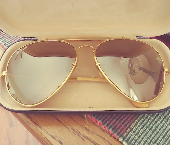 RayBan 62mm gold plated Generals