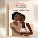 Mother Daughter Card Black Mother's Day Card Black Mum - Etsy