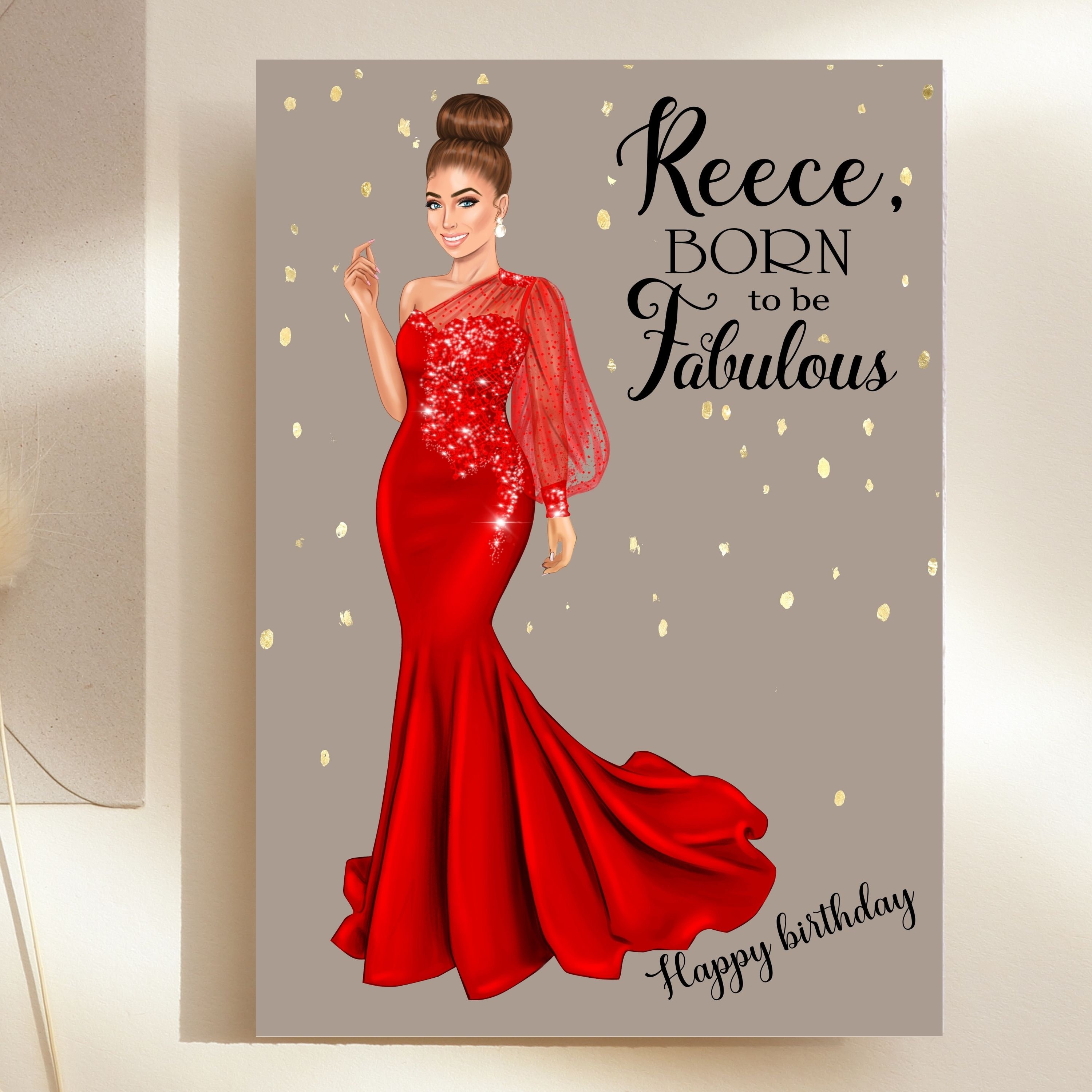 Fashion Greeting Card Black People Card Cards for Her Etsy