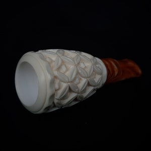 Handgemachter Meerschaum Zigarrenhalter, Zigarrenhalter, handgeschnitzter Zigarrenhalter, türkischer Zigarrenhalter, AGovem Meerschaum, Zigarre