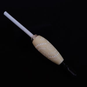 Handmade Meerschaum Cigarrette Holder With 925 Silver, Cigarette Holder, Hand Carved Cigarette Holder, Turkish Cigarette Holder, Cigarett