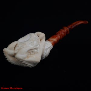 AGovem Dragon Eagle Claw Pipe, Gift for Him, Meerschaumpfeifen, Handcarved Turkish Meerschaum Tobacco Pipe, Custom Order Pipe, AGM-1839