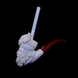 Handcarved Cavalier Meerschaum Cigarrette Holder, Cigarette Holder, Cigarette, Turkish Cigarette Holder AGM-664
