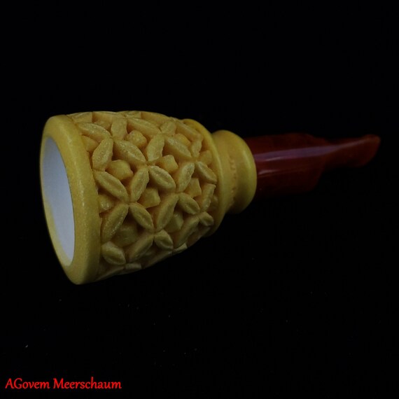 Handmade Meerschaum Cigar Holder Cigar Holder Hand Carved Etsy