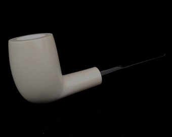 AGovem Handmade Unsmoked Block Meerschaum Pipe, Gift for Him, Meerschaumpfeifen, Handcarved Tobacco Pipe, Custom Order Pipe, AGM-1753