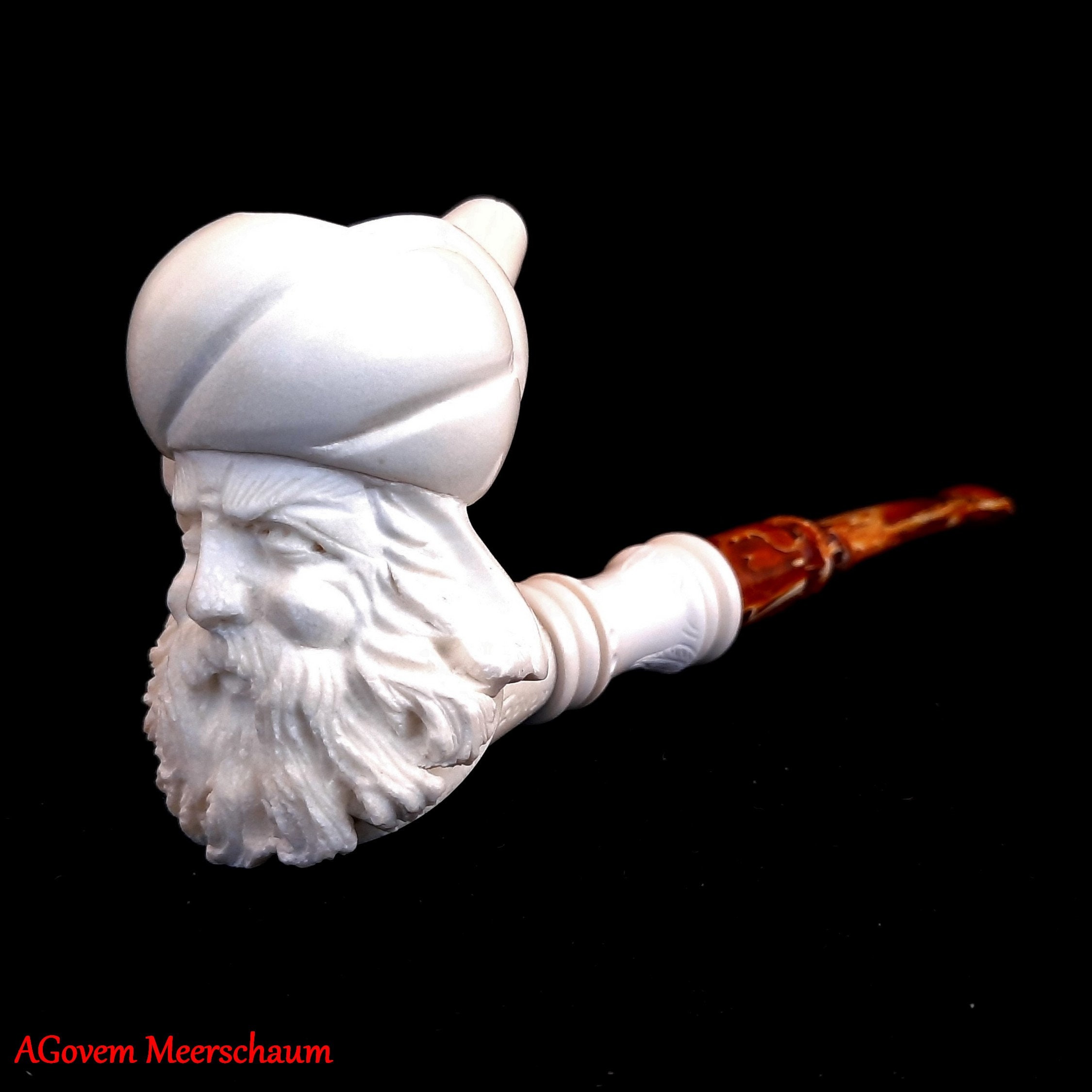 パイプ⑦ メシャム 約14㎝ MEERSCHAUM PIPE トルコ製 喫煙具 煙草 煙管