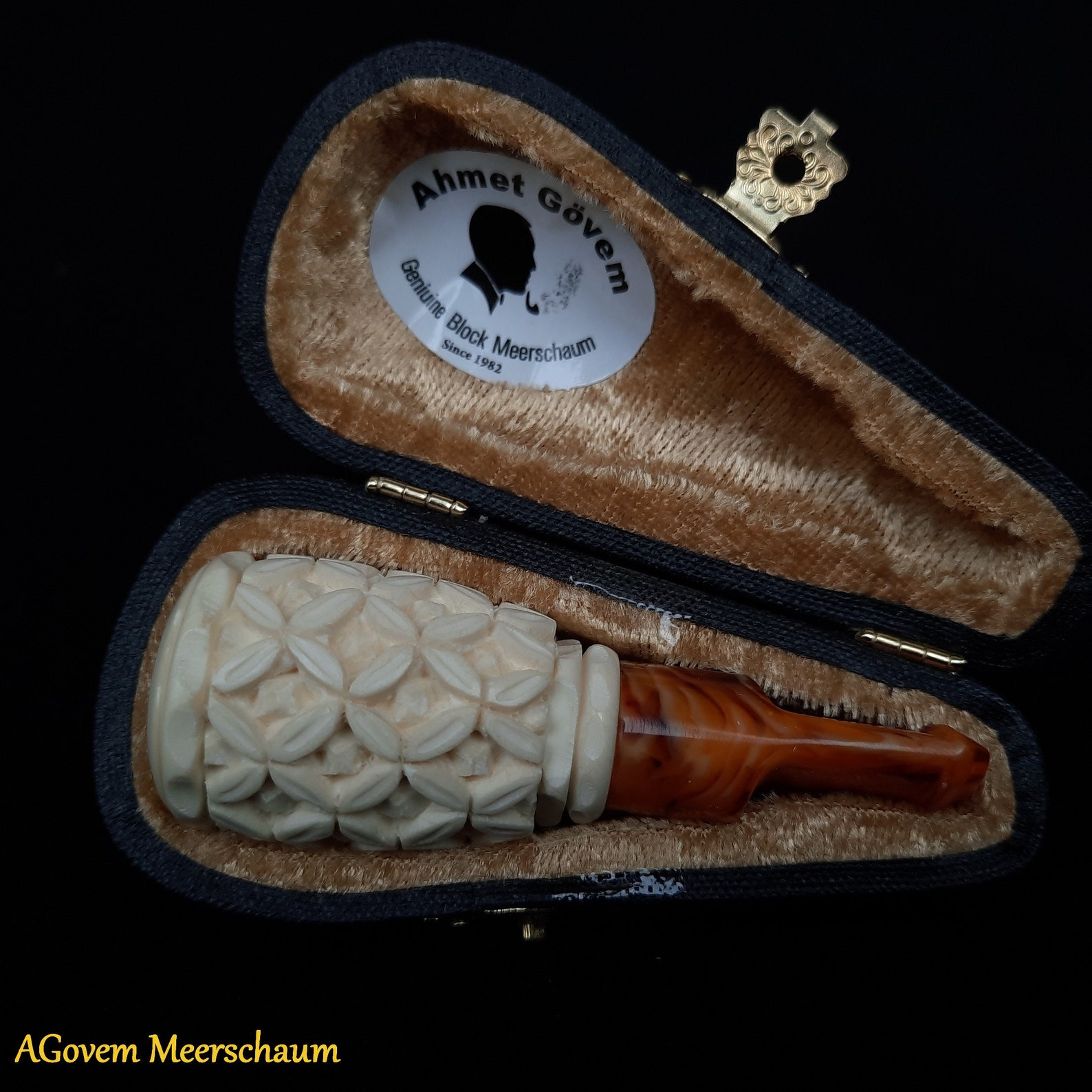 Handmade Meerschaum Cigar Holder Cigar Holder Hand Carved Etsy