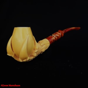 AGovem Dragon Eagle Claw Pipe, Gift for Him, Meerschaumpfeifen, Handcarved Turkish Meerschaum Tobacco Pipe, Custom Order Pipe, AGM-1804