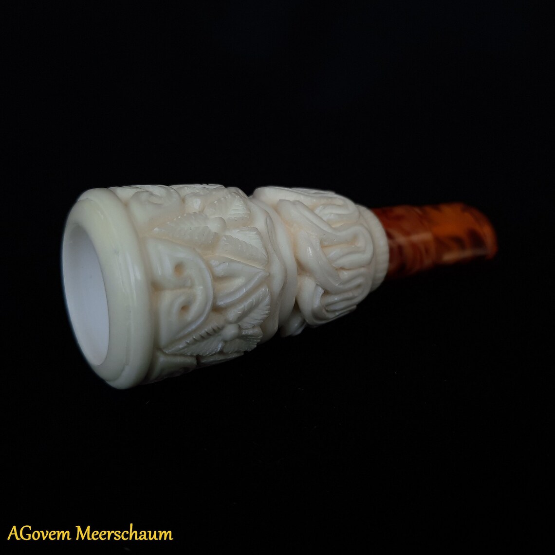 Handmade Meerschaum Cigar Holder Cigar Holder Hand Carved Etsy