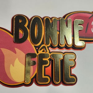 Cake topper / Cake decoration - Firefighter / Firefighter