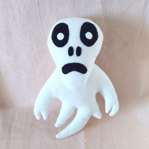 Alien Ghost Plush, Inspired by Trevor Henderson Soft toy, Plushie gift, Monster plush, Creepy plush, Weirdcore plush