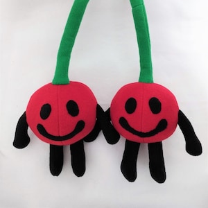 Plush Toy The Cherries The Twins from Inanimate Insanity II Squishy Cherries Pin's Team BFDI