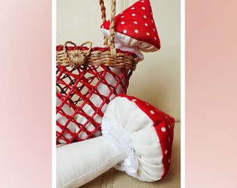 Mushroom plush  Custom plush Sewing Pattern PDF