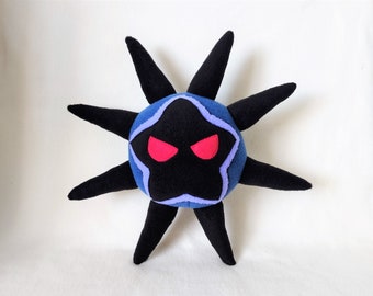 Mario Bros dark Star monster with spikes from Paper Mario  Plush Toy