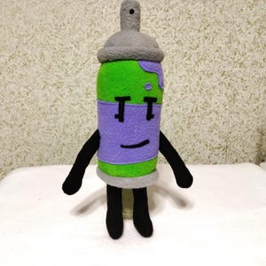 Spraypaint из Burner object show incpired  funmade unofficial plush 32 cm or 12. 5 inches