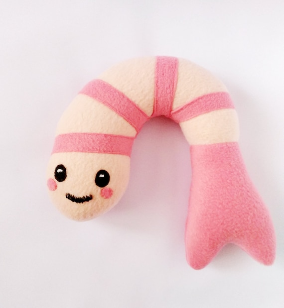 Kawaii Shrimp Plush Toy Etsy Australia