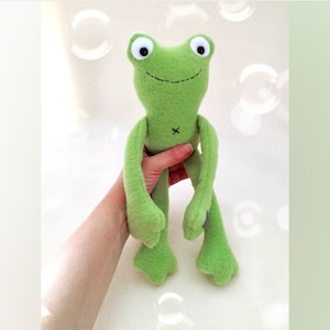 Frog plush Stuffed Animal Sewing pattern PDF Frog and toad