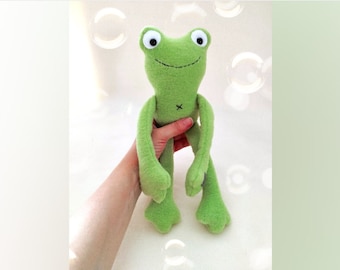 Frog plush Stuffed Animal Sewing pattern PDF Frog and toad