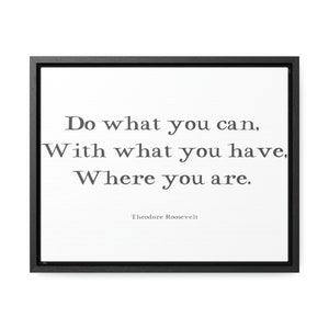 What you can, Gallery Canvas