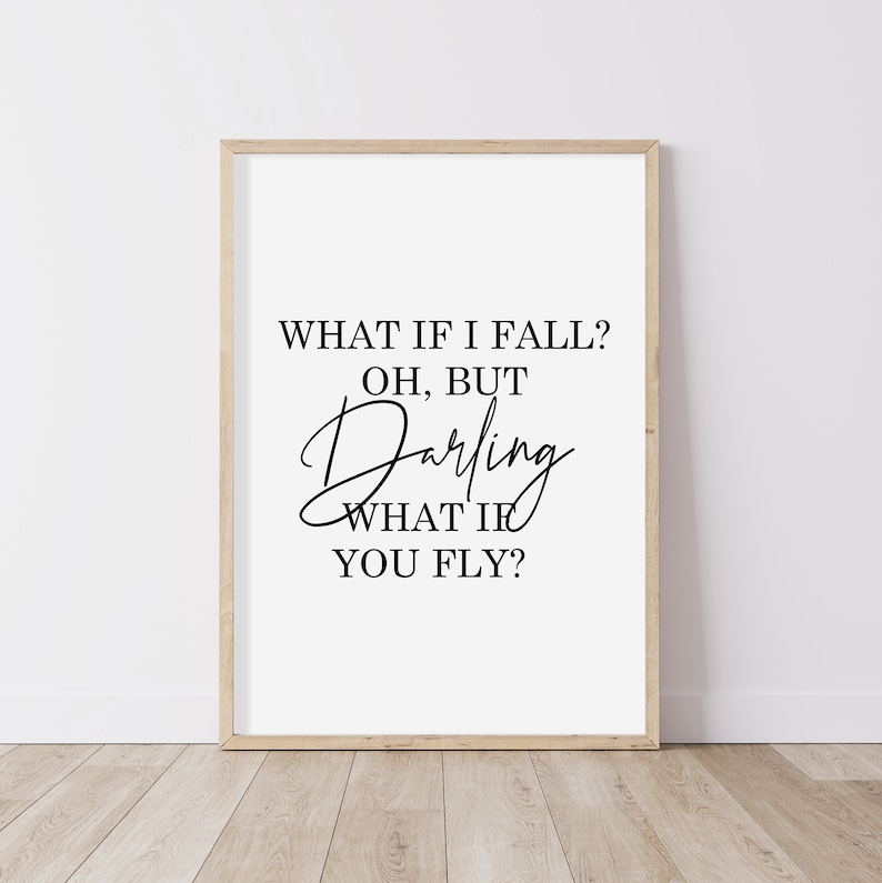 Poster Sprüche und Zitate schwarz weiß sw Darling Etsy.de