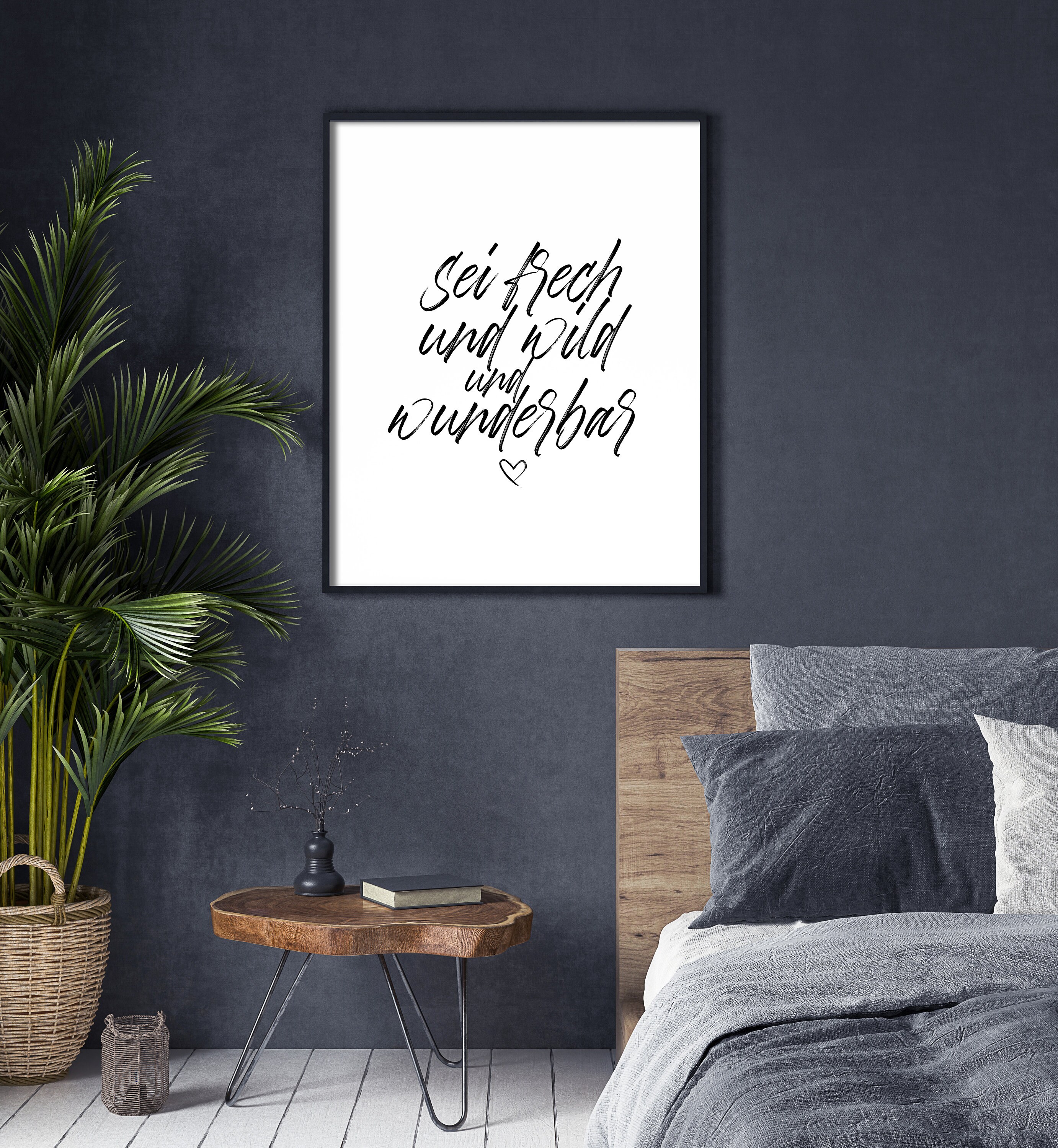 Poster Sprüche und Zitate schwarz weiß sw sei Etsy