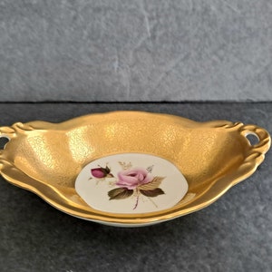 RARE, Vintage &quot;Rose and Daisy&quot; Patterned, PICKARD Trinket/Candy Dish