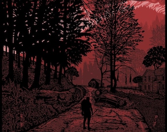 Limited Edition Screen Print: "Bad road"