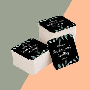 Posavasos de cartón personalizados para bodas: agrega tu foto familiar o personalízalos con tu cita favorita
