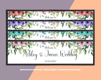 Floral Wedding Bar Mat – A custom wedding gift! Stylish available in multiple colours, perfect for adding a special touch to your big day.