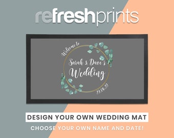 Personalisierte Hochzeit Bar Läufer - Einzigartige Bar Läufer / Hochzeitsgeschenk / Bier / Hochzeits-Bar / Barzubehör / Barware