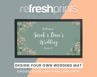 Personalisierte Hochzeit Bar Läufer - Einzigartige Bar Läufer / Hochzeitsgeschenk / Bier / Hochzeits-Bar / Barzubehör / Barware