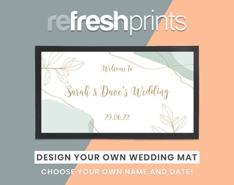 Personalisierte Hochzeit Bar Läufer - Einzigartige Bar Läufer / Hochzeitsgeschenk / Bier / Hochzeits-Bar / Barzubehör / Barware