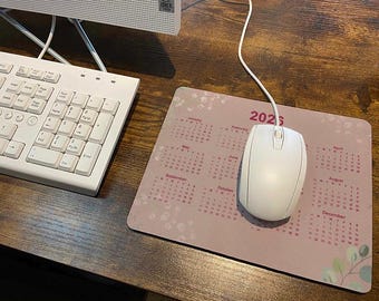 2026 Calendar Mouse Mat / Office Stationary / Branded Mouse Mats / Important Dates / New Year / desk / Accessories desk / Mouse mat / Months