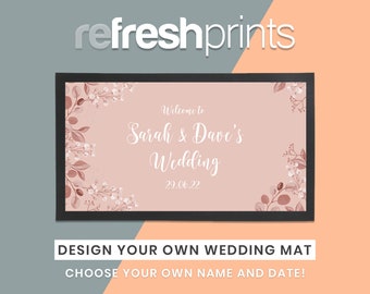 Personalisierte Hochzeit Bar Läufer - Einzigartige Bar Läufer / Hochzeitsgeschenk / Bier / Hochzeits-Bar / Barzubehör / Barware