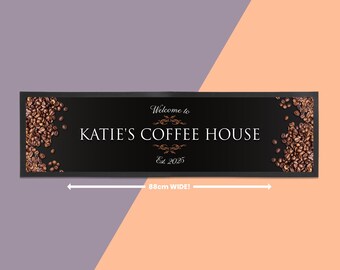 Coffee shop Counter Mat - Great finishing touch for your customer counter.