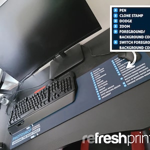 Mouse Mat - Photoshop Keyboard Shortcuts - perfect for your office desk