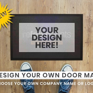 Personalised Doormat - Custom Door Mat / Logo Mat / Indoor Mat / Create  your own Doormat/ Branded Doormat / multiple sizes / Full colour