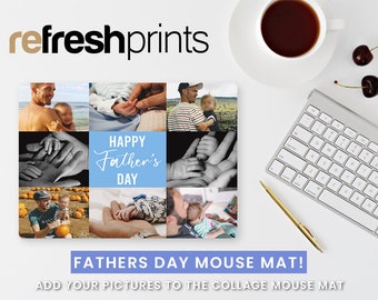Father&#39;s Day Collage Mouse Mat / Office Stationary /  mouse mats desk / Accessories desk Mouse pad / Father&#39;s Day / Father&#39;s Day Gifts