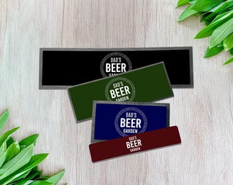 Personalised Beer Garden Bar Mat with Custom text – Custom Rubber Mat for Home Bar, Pub, Man Cave Gift or Christmas Gift | Made in the UK